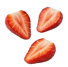 Sliced strawberry